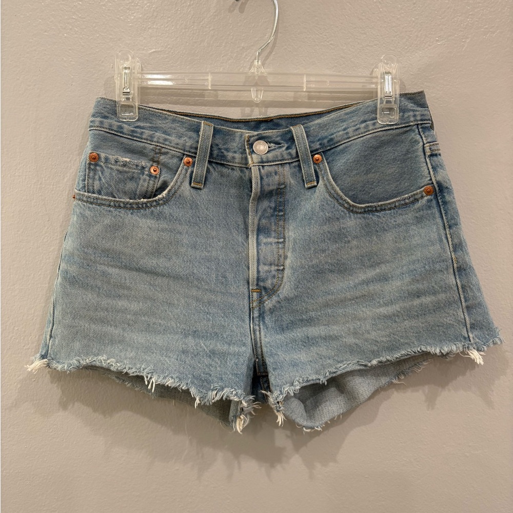 Levi's Light Blue Jean Shorts